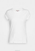 Z62T304 Women Anna Field Basic T-Shirt White - Image 5
