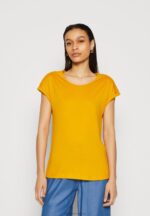 Z62T308 Women Anna Field 3 Pack Basic T-Shirt White/Mottled Light Grey/Dark Yellow - Image 2