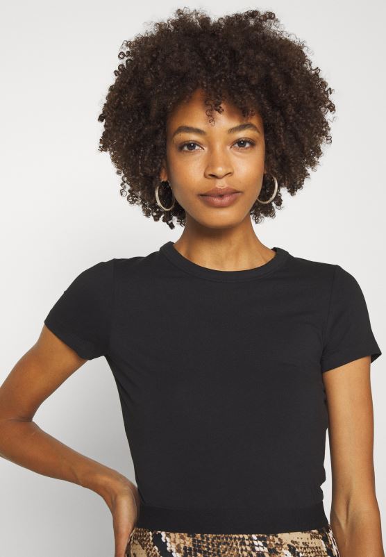 Z62T316 Women Anna Field 2 Pack Basic T-Shirt White/Black - Image 6
