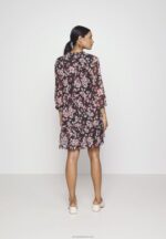 Z62T31 Women Anna Field Day Dress Pink/Black/Multi-Coloured - Image 3
