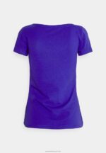 Z62T335 Women Anna Field 3 Pack Basic T-Shirt Dark Blue/Pink/Off White - Image 2
