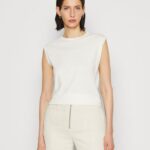 Z62T343 Women Anna Field Basic T-Shirt Off-White