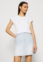 Z62T344 Women Anna Field 3 Pack Basic T-Shirt White/Mottled Light Grey - Image 6