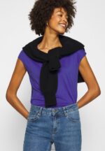 Z62T348 Women Anna Field Basic T-Shirt Clematis Blue - Image 4