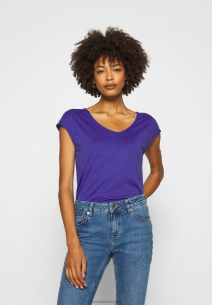 Z62T348 Women Anna Field Basic T-Shirt Clematis Blue