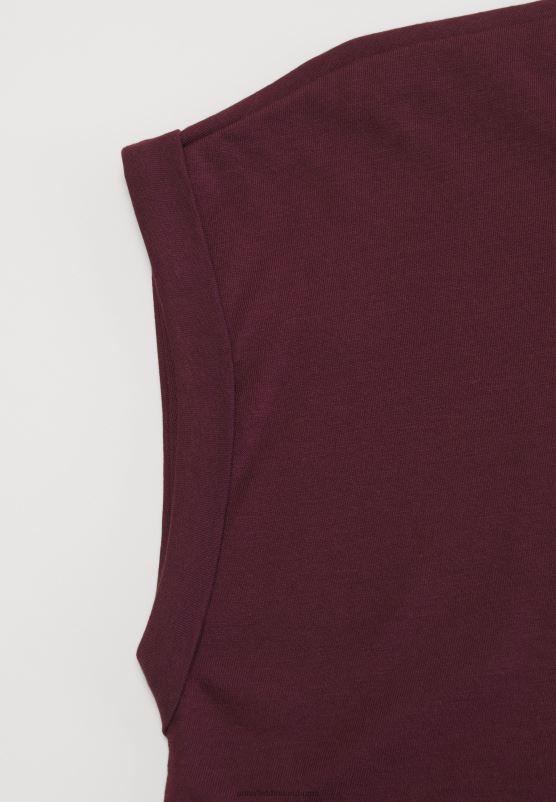 Z62T352 Women Anna Field 3 Pack Basic T-Shirt Dark Red/White/Black - Image 4