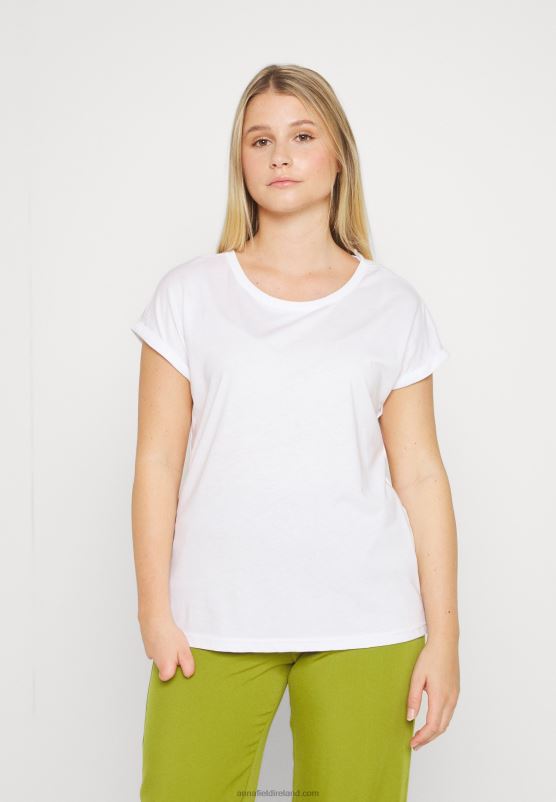 Z62T352 Women Anna Field 3 Pack Basic T-Shirt Dark Red/White/Black - Image 7