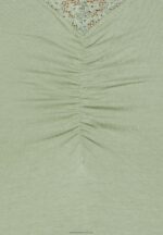 Z62T360 Women Anna Field Print T-Shirt Light Green - Image 6