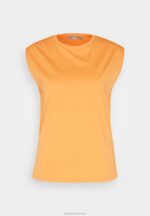 Z62T365 Women Anna Field Basic T-Shirt Orange - Image 5