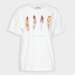 Z62T372 Women Anna Field Print T-Shirt White