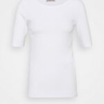 Z62T376 Women Anna Field Basic T-Shirt White