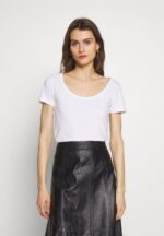 Z62T380 Women Anna Field 3 Pack Basic T-Shirt White/Camel/Black - Image 3