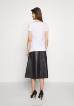 Z62T380 Women Anna Field 3 Pack Basic T-Shirt White/Camel/Black - Image 4