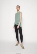 Z62T389 Women Anna Field Top Light Green - Image 2