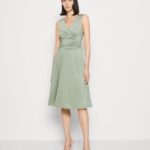 Z62T38 Women Anna Field Jersey Dress Light Green