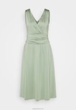 Z62T38 Women Anna Field Jersey Dress Light Green - Image 5