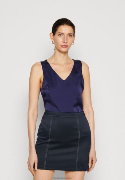 Z62T396 Women Anna Field Top Blue