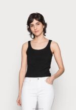 Z62T397 Women Anna Field Basic Tank 3Er Pack Top Black/White /Khaki - Image 2