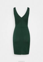 Z62T39 Women Anna Field Jersey Dress Dark Green - Image 2