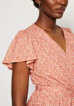 Z62T3 Women Anna Field Day Dress Brown/White - Image 6