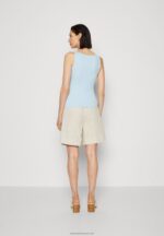 Z62T414 Women Anna Field Top Light Blue - Image 3