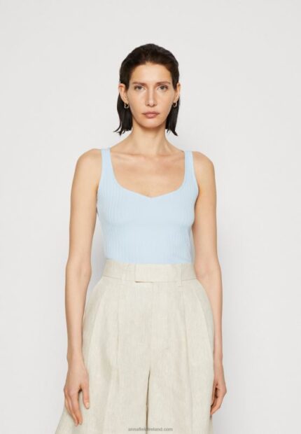 Z62T414 Women Anna Field Top Light Blue