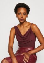 Z62T417 Women Anna Field Top Dark Red - Image 4