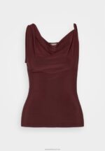 Z62T417 Women Anna Field Top Dark Red - Image 5