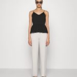 Z62T427 Women Anna Field 2 Pack Top Black/White