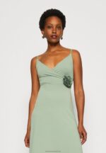Z62T42 Women Anna Field Jersey Dress Green - Image 4