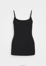 Z62T431 Women Anna Field 2 Pack Top Black/Mottled Light Grey - Image 2