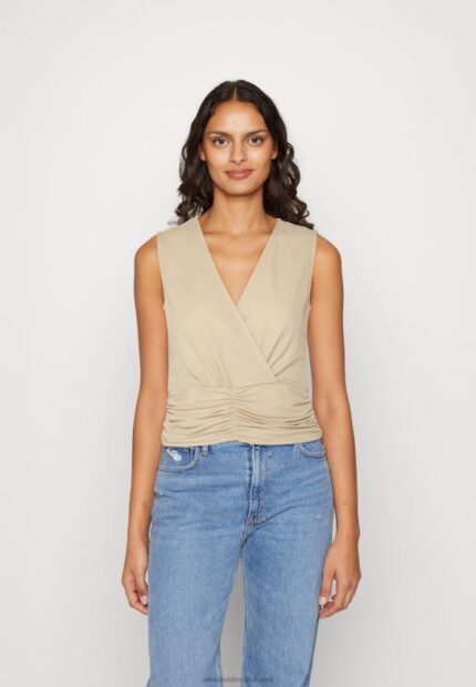 Z62T444 Women Anna Field Top Sand