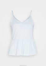 Z62T450 Women Anna Field Top Light Blue/White - Image 5