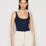 Z62T451 Women Anna Field Top Dark Blue