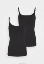 Z62T452 Women Anna Field 2 Pack Top Black