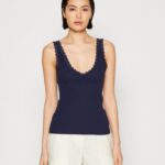 Z62T456 Women Anna Field Top Dark Blue