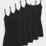 Z62T463 Women Anna Field 5 Pack Top Black