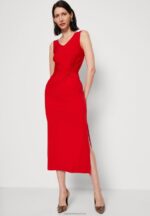 Z62T46 Women Anna Field Jersey Dress Red - Image 4