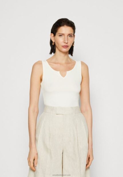 Z62T470 Women Anna Field Top Off-White