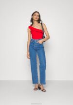 Z62T473 Women Anna Field Top Red - Image 2