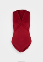 Z62T480 Women Anna Field Top Dark Red - Image 5