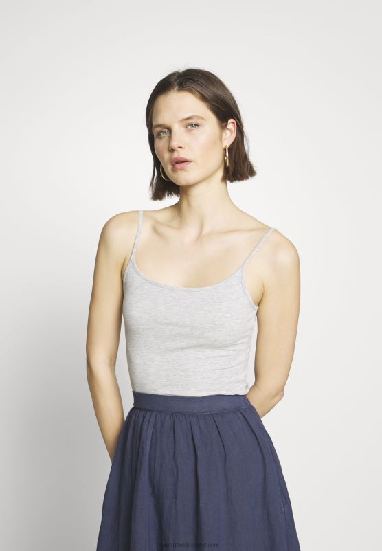 Z62T484 Women Anna Field 3Er Pack Top White/Navy/Light Grey - Image 4