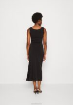Z62T48 Women Anna Field Jersey Dress Black - Image 3