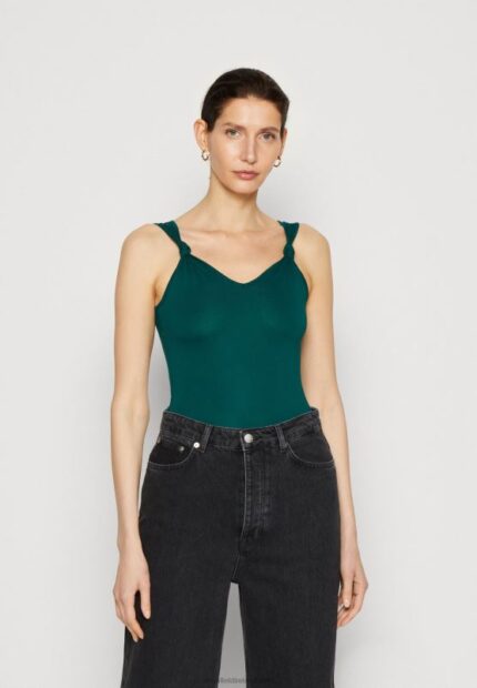 Z62T490 Women Anna Field Top Dark Green