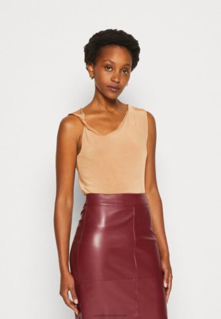 Z62T509 Women Anna Field Top Light Brown