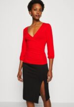 Z62T529 Women Anna Field Long Sleeved Top Red - Image 4