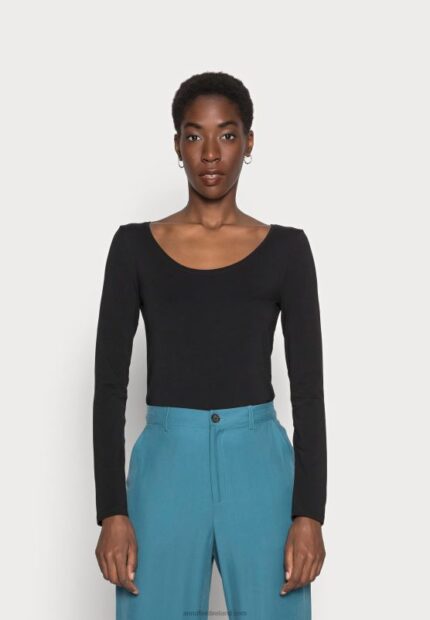 Z62T534 Women Anna Field Long Sleeved Top Black