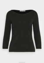 Z62T537 Women Anna Field Long Sleeved Top Black - Image 5