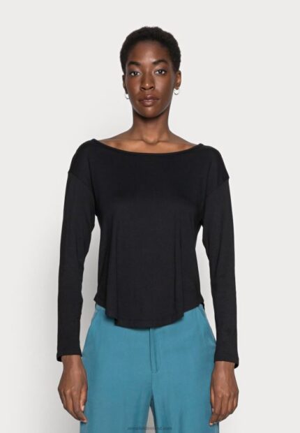 Z62T542 Women Anna Field Basic Long Sleeved Top Black