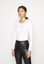 Z62T543 Women Anna Field 3 Pack Long Sleeved Top Black/White/Mottled Light Grey - Image 2